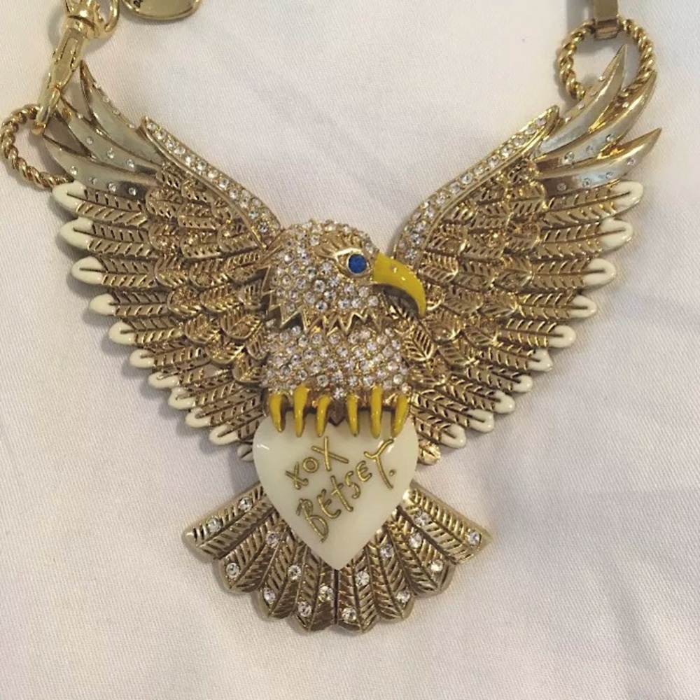 Betsey Johnson Indian Summer Eagle Necklace